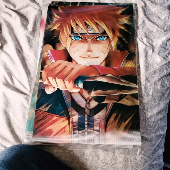 3D Anime Naruto Poster. Dimensions is 11 x 17. - Picture 1 of 2